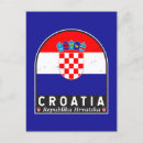 Recherche de drapeau croate cartes postales Croatie