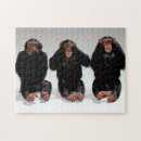 Recherche de trois sages puzzles Chimpanzé