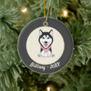 Search for white husky ornaments Animal