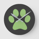 Search for paw print clocks Cat