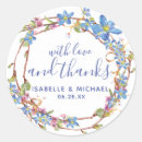 Recherche de fleurs et vignes autocollants Bleu