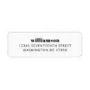Search for elegant modern return address labels Trendy