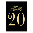 Search for elegant birthday party table cards Gold