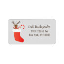 Search for reindeer antlers return address labels Cute