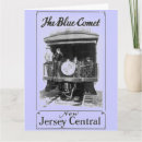 Search for blue train cards Vintage