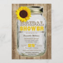 Search for sunflower mason jar bridal shower invitations Country