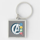 Search for hammered square keychains Avengers