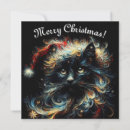 Search for black santa christmas cards Whimsical