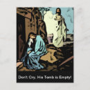 Search for empty vertical postcards He is risen