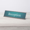 Search for reception name plates Medical clinic reception area