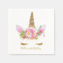 Recherche de unicorn napkins Girl