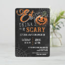 Search for eat drink and party invitations Jack o lantern