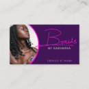 Search for hair braiding business cards Professional