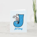 Search for monogram j postcards Blue