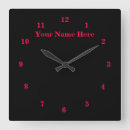 Search for black and red clocks Colours