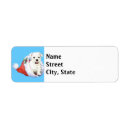 Search for westie return address labels Puppy