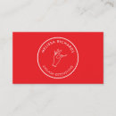 Recherche de cercle rouge cartes visite Minimaliste