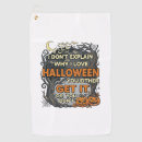 Search for halloween golf towels Designs