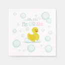 Search for rubber duck napkins Bubbles