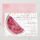 Recherche de watermelon baby shower invitations Mignon