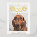 Search for paw prints christmas cards Gold