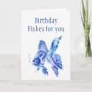 Search for tropical fish birthday cards Blue