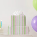 Search for pink and green wrapping paper Stripes