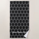 Search for goth beach towels Black