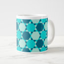 Search for blue star pattern mugs Star of david