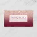 Search for burgundy business cards Glitter