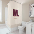 Search for burgundy shower curtains Monogrammed