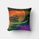Recherche de paysage abstrait coussins Arc en ciel