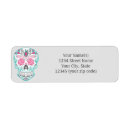 Search for sugar return address labels Skull