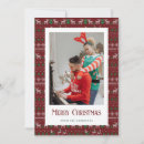 Search for ugly sweater photo christmas cards Red