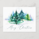 Recherche de arbre vert cartes postales Neige