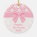 Search for girly ornaments First christmas