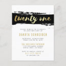 Recherche de lettres anniversaire invitations Noir et blanc