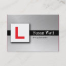 Search for driving instructor business cards Black