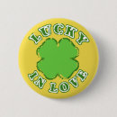 Search for lucky shamrock clover buttons Saint patricks day