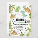 Search for dinosaur bones invitations T rex