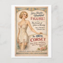 Recherche de corsets cartes postales Vintage