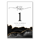 Search for gold wedding table cards Black
