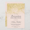 Recherche de quinceanera 15ème invitations Parties scintillantes d'or