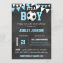 Search for soccer baby shower invitations Blue