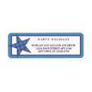 Search for blue and purple return address labels Stars
