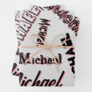 Recherche de couleur rose papier cadeau Nom