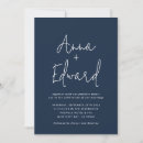 Search for navy blue watercolor wedding invitations Floral