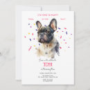 Search for french bulldog birthday invitations Dogs