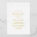 Recherche de gold party bachelorette party invitations Bride