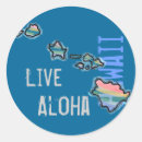 Search for hawaiian islands stickers Beach